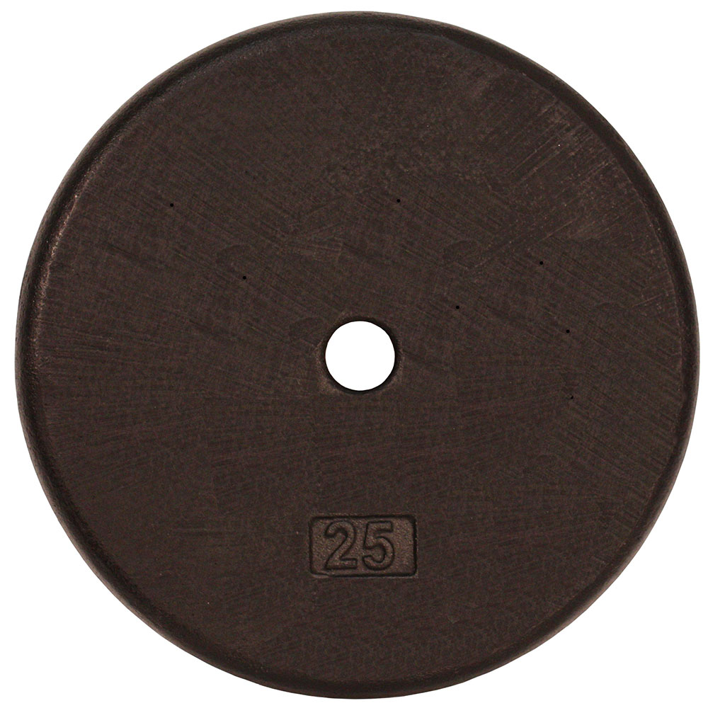 25 LB BLK 1" REG PLATES
